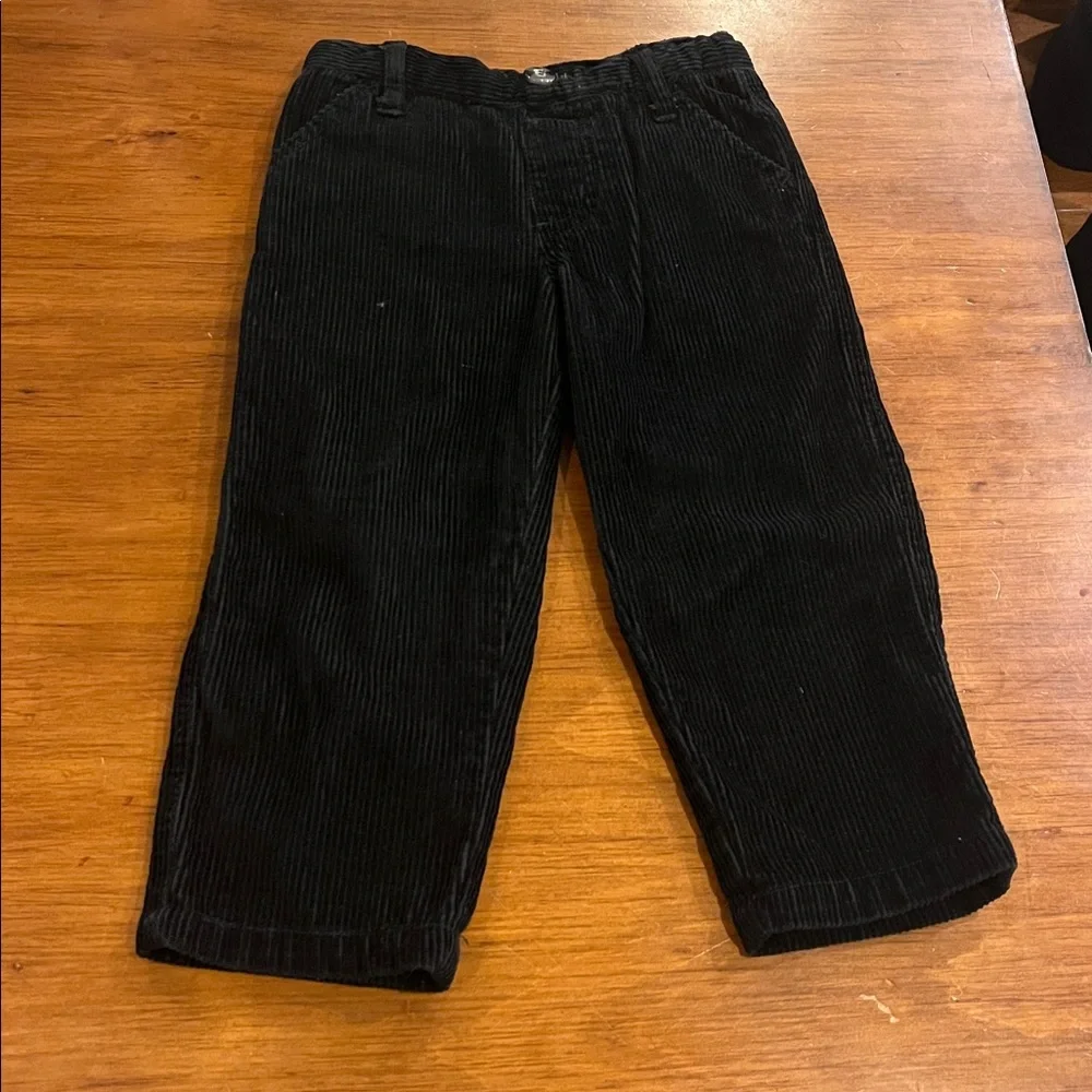 Okie Dokie and Sam and George 2 Pair of Corduroy Pants tan black Boys Size 2T